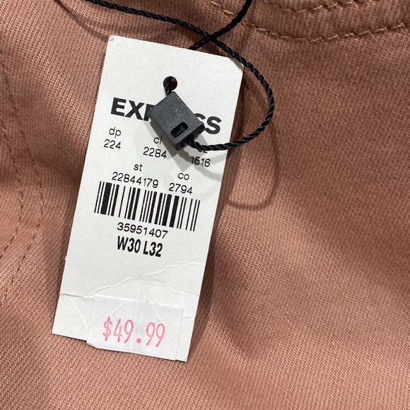 Men’s Express Dusty Rose Jeans Athletic Slim, Hyper Stretch NWT - Picture 4 of 4